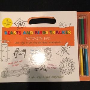 Beasts and Birds Tracker Activity Pad Book